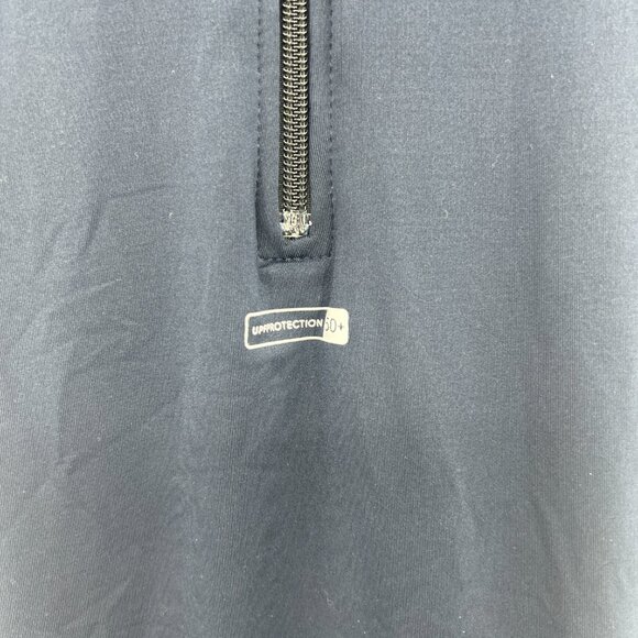 Quiksilver Blue Black Short Sleeved Shorts One Piece Swim Suit UPF 50 Kids 6 - Picture 3 of 4